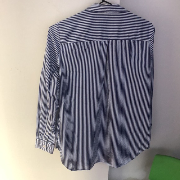 Blue and white stripe ladies shirt - Picture 2 of 6